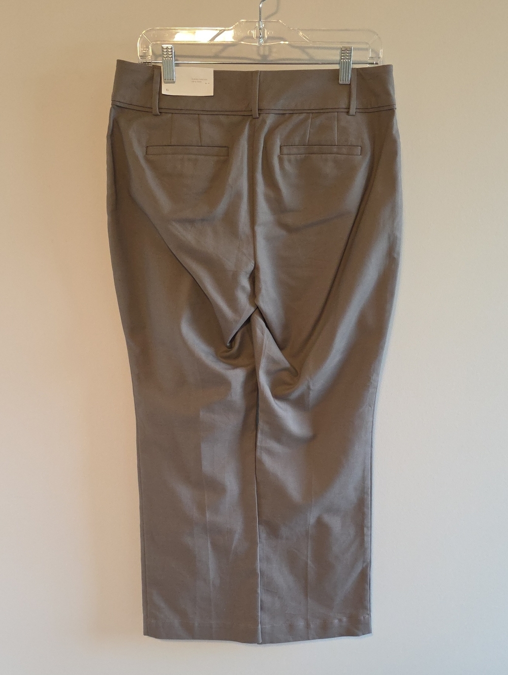 Ann Taylor Loft Curvy Pants Womens Size 6 Taupe - Picture 2 of 12